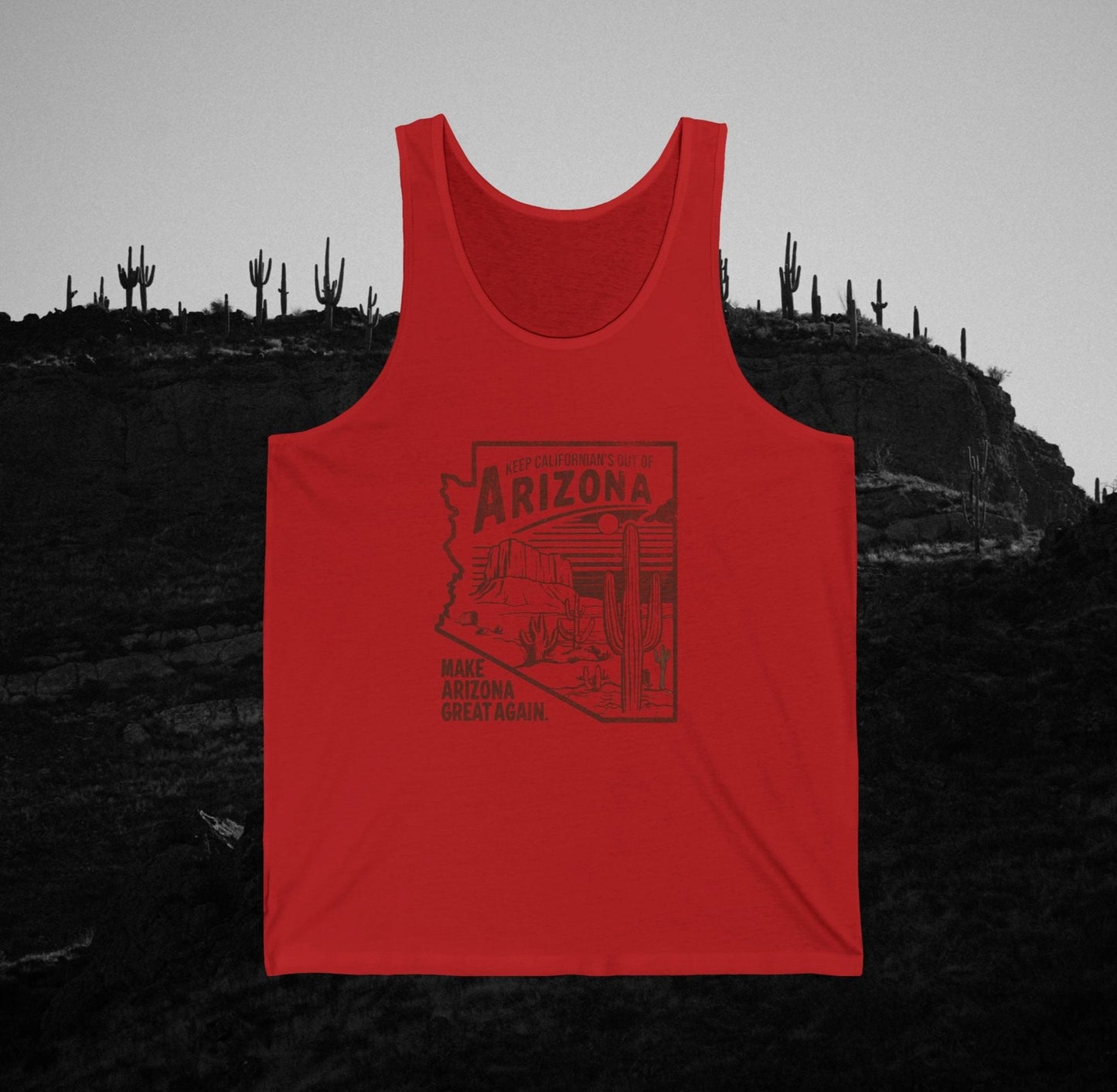 Make Arizona Great Again Tank Top, Color Red