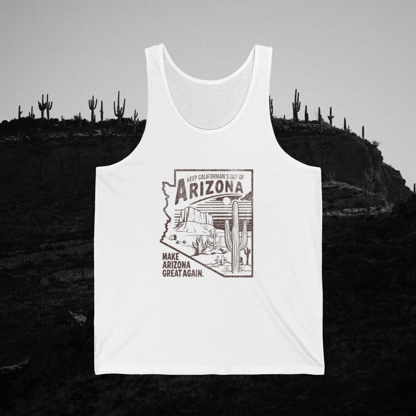 Make Arizona Great Again Tank Top, Color White